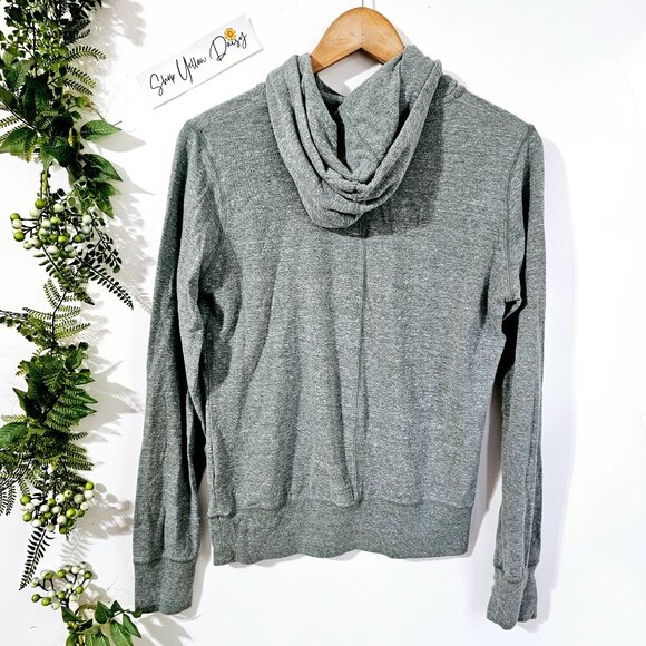 Nike Just Do It‎ Gray Hoodie Sweatshirt Pullover Womens Size M ~SW109.10 - Picture 2 of 5